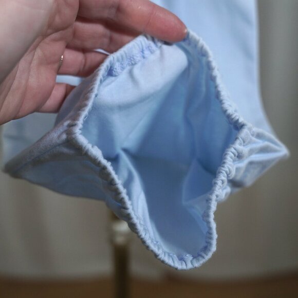 NWT Just Blanks Carolina Blue Preemie Gown Set - Picture 5 of 7